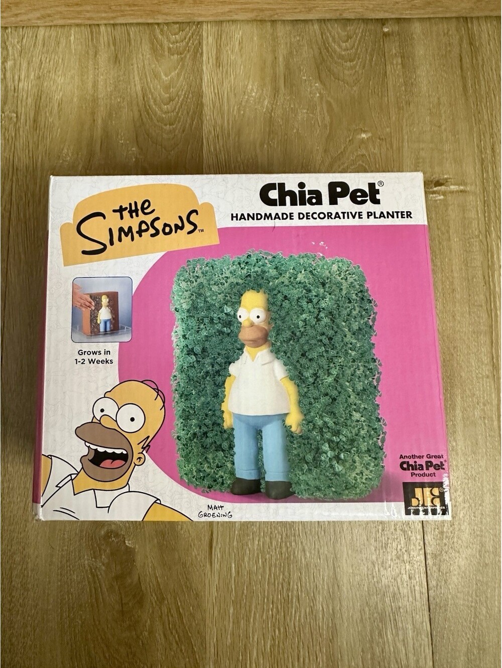The Simpsons - CHIA PET Handmade Decorative Planter HOMER - NEW 🪴